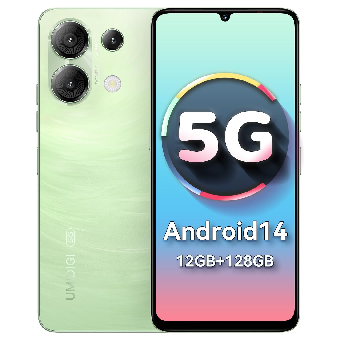 UMIDIGI G9 5G Android 14 Phone 12GB RAM 128GB ROM 50MP Camera 6.75 Inch 90Hz