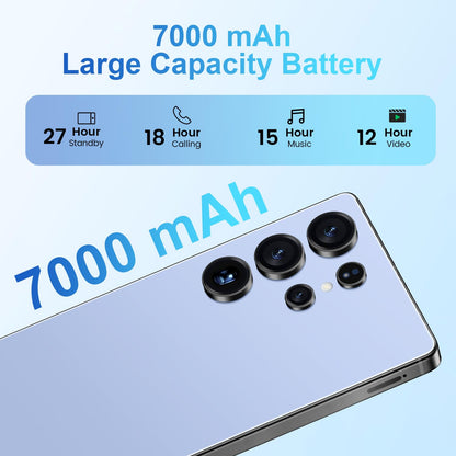 MMY I25 Ultra Unlocked Phone Built In Pen 6.99in 16GB 512GB Android 14 5G Green