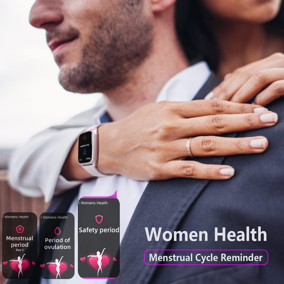 FITVII Fitness Tracker Smart Watch with BP Monitor Pro