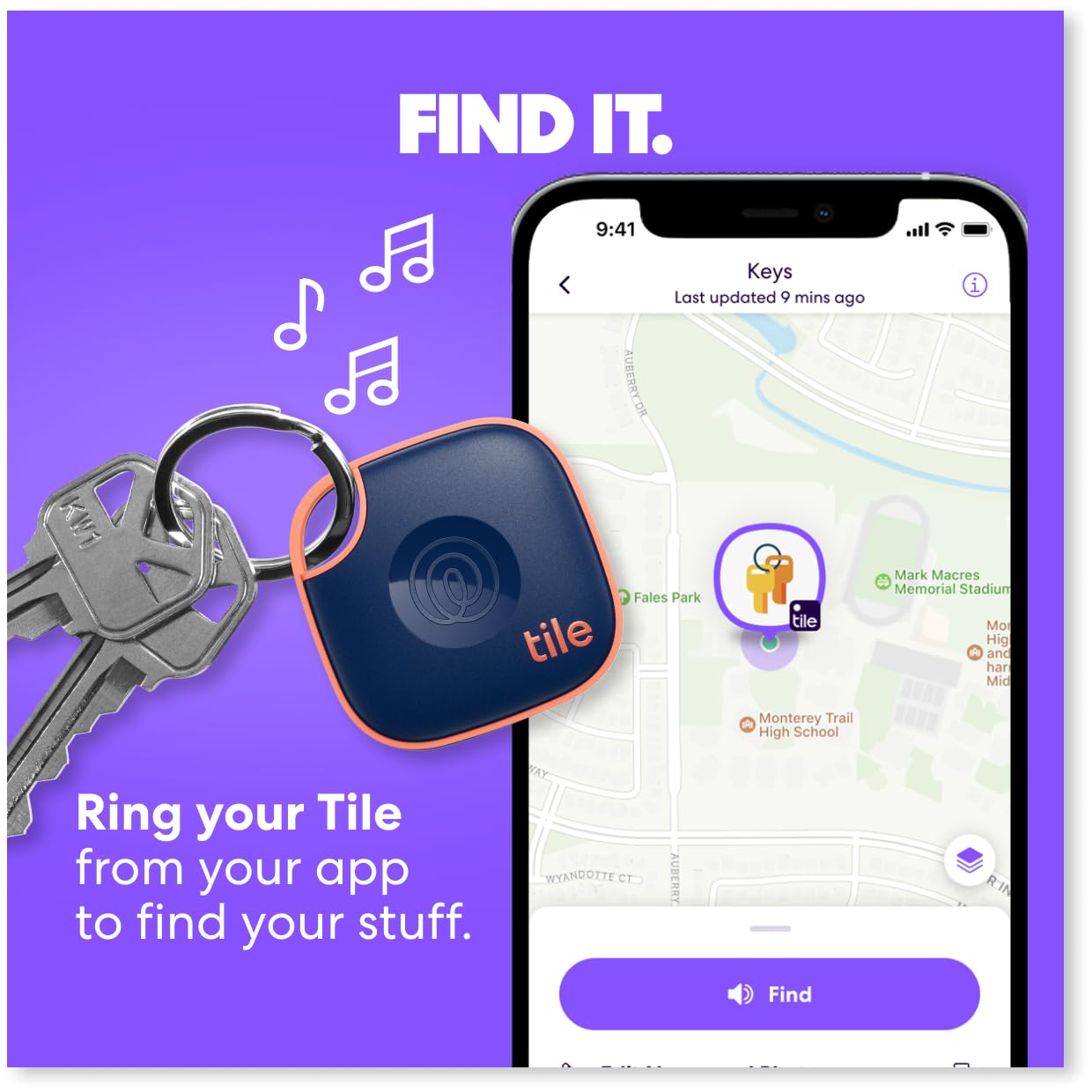 Tile Mate Bluetooth Tracker 4-Pack for Easy Item Finding