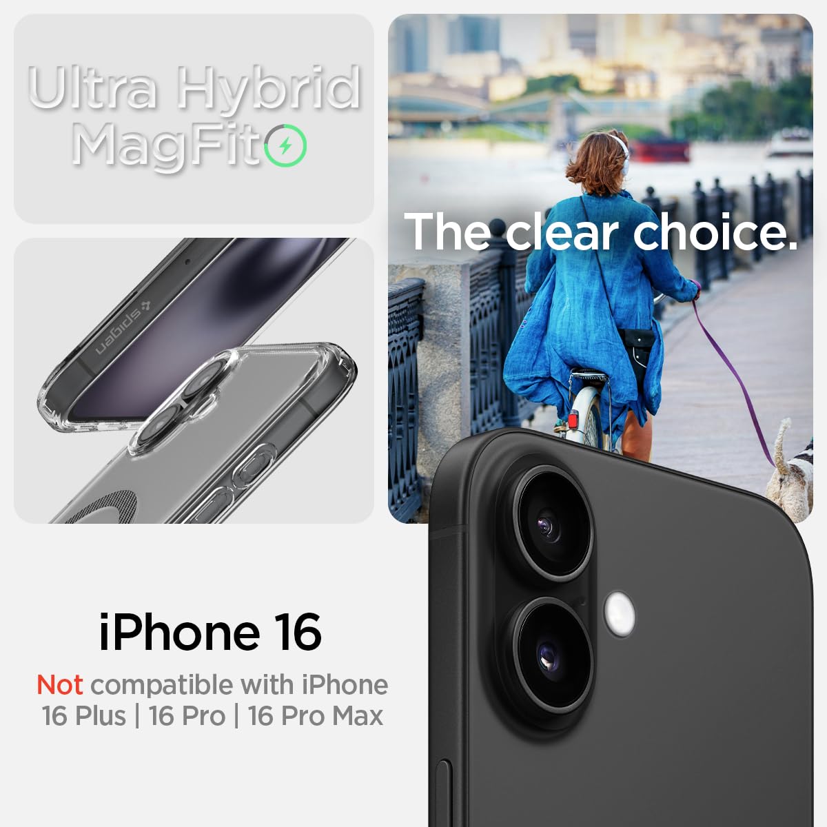 Spigen iPhone 16 Case with MagSafe Military-Grade Protection