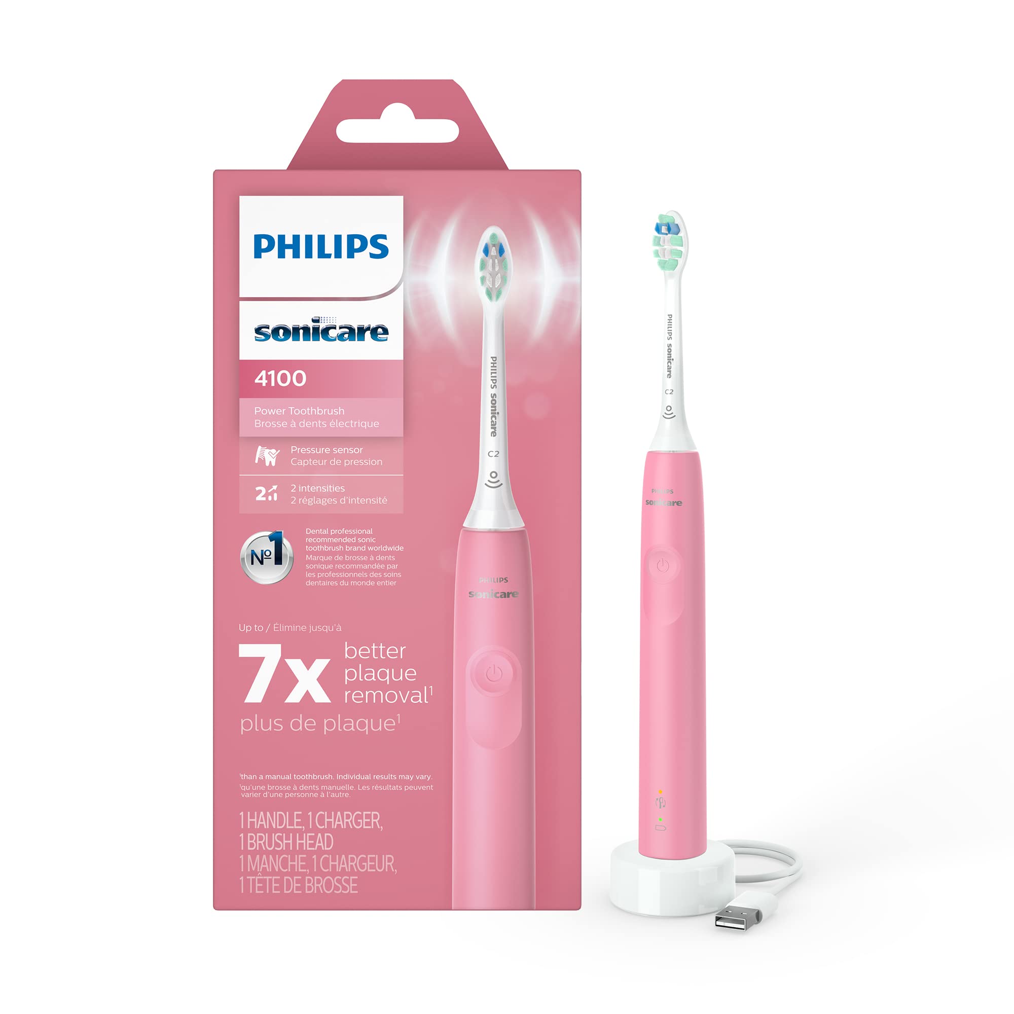 Philips Sonicare 4100 Electric Toothbrush for Superior Plaque Removal