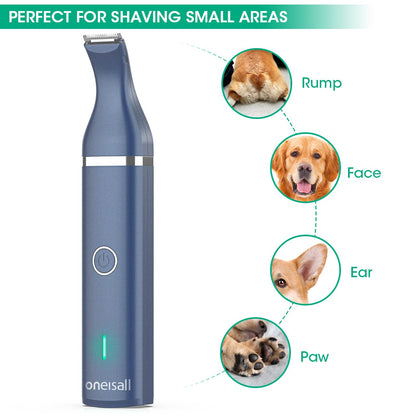 Oneisall Dog Clippers Cordless Low Noise Grooming Trimmer