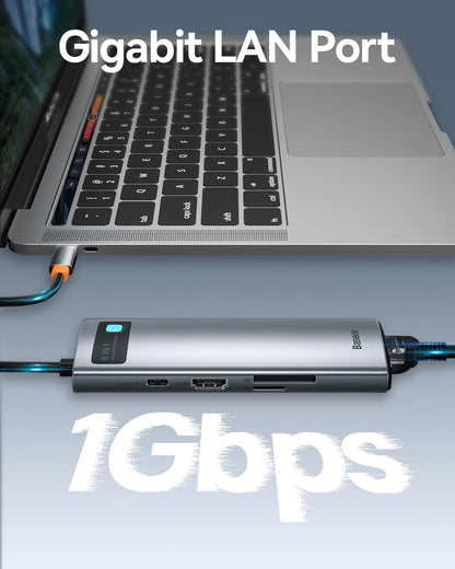 Baseus 4K Multiport Docking Station Dual HDMI DP USB Hub PD