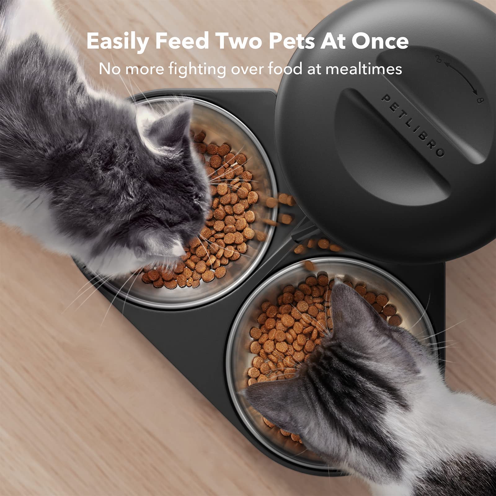 Petlibro Automatic Cat Food Dispenser for Two Pets