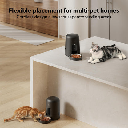 Smart Wi-Fi Cat Feeder with 30 Day Battery Life