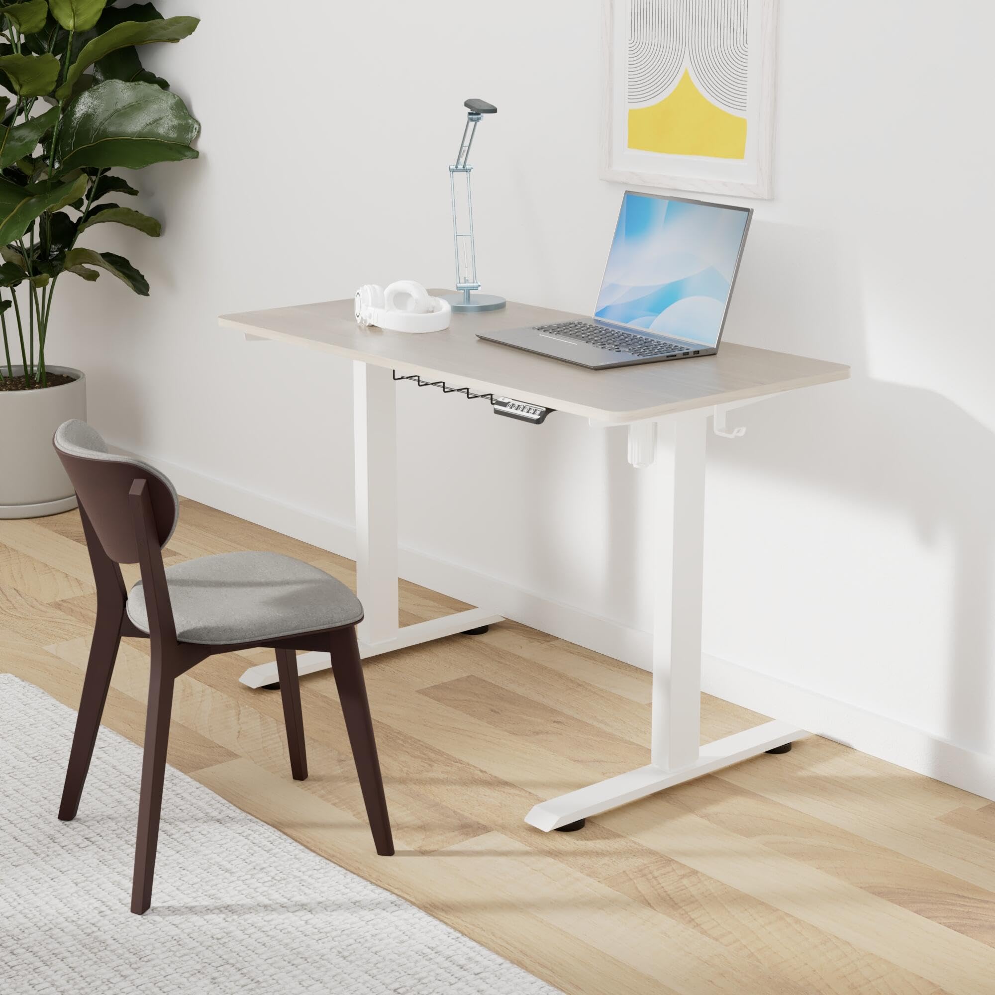 Electric Height Adjustable Desk with Cable Management
