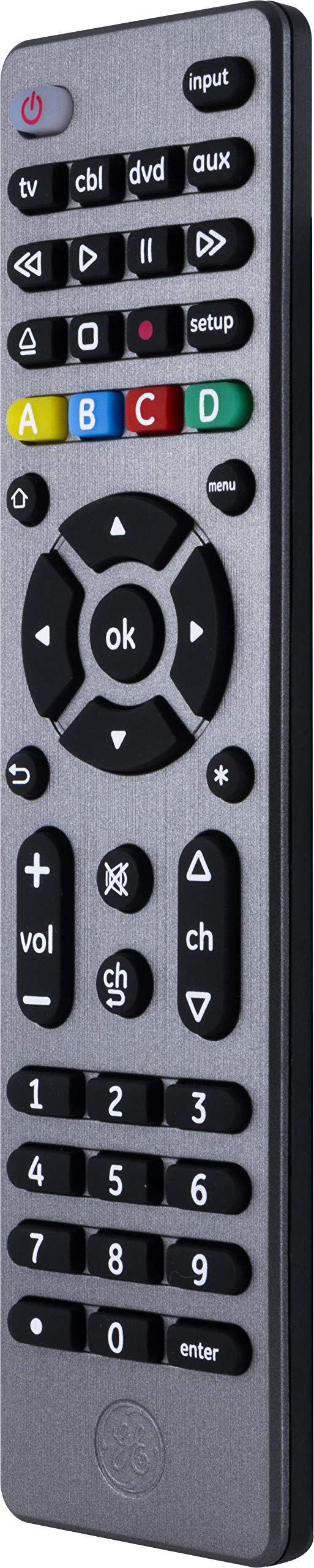 GE Universal Remote Control for 4 Devices Easy Setup