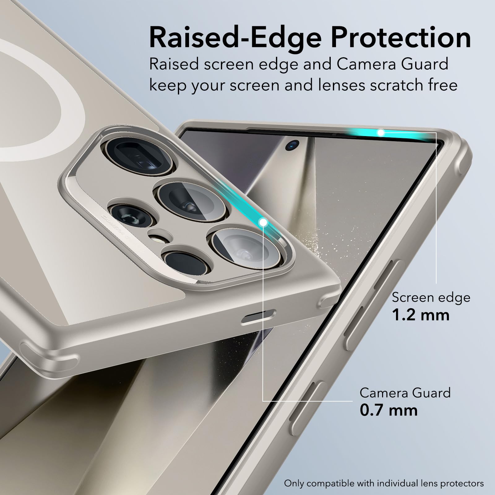 ESR Clear Black Case for Samsung Galaxy S25 Ultra