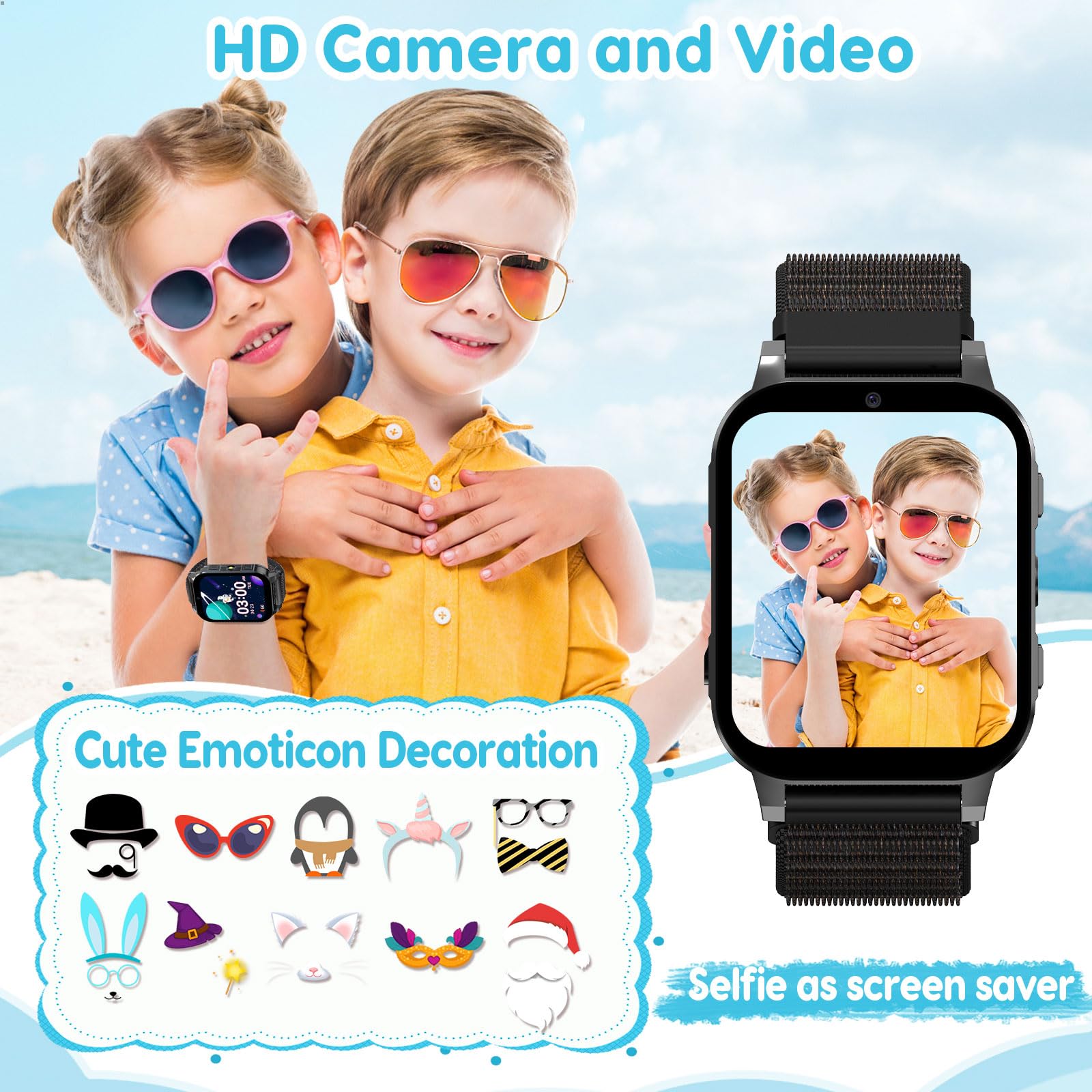 Kids Smartwatch With Educational Games And Camera HD