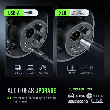 FIFINE Dynamic Microphone XLR USB Podcast Studio Mic