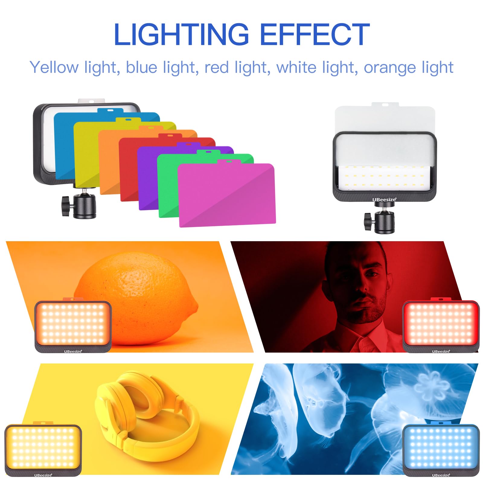 Dimmable LED Video Light Kit for Enhanced Shooting