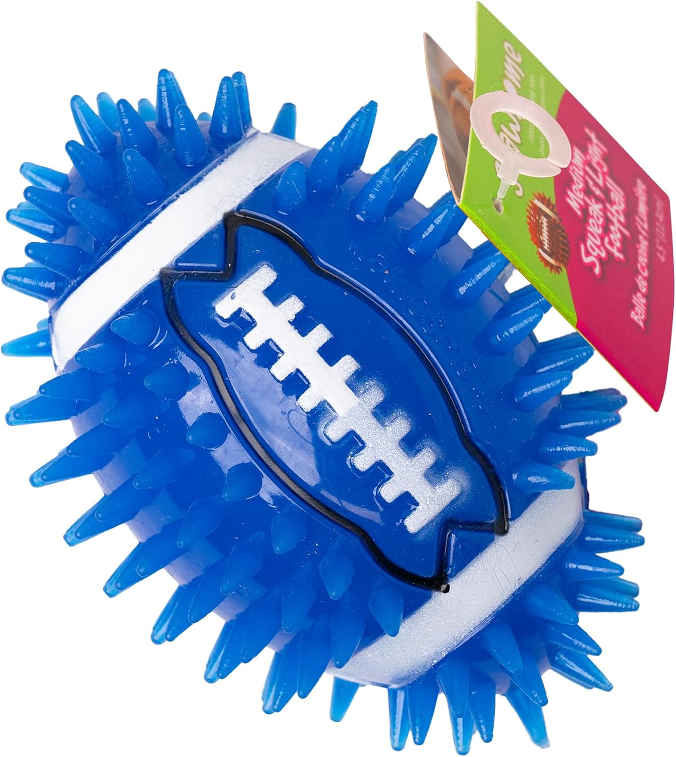 Durable Spiky Squeak Football Toy for Dogs
