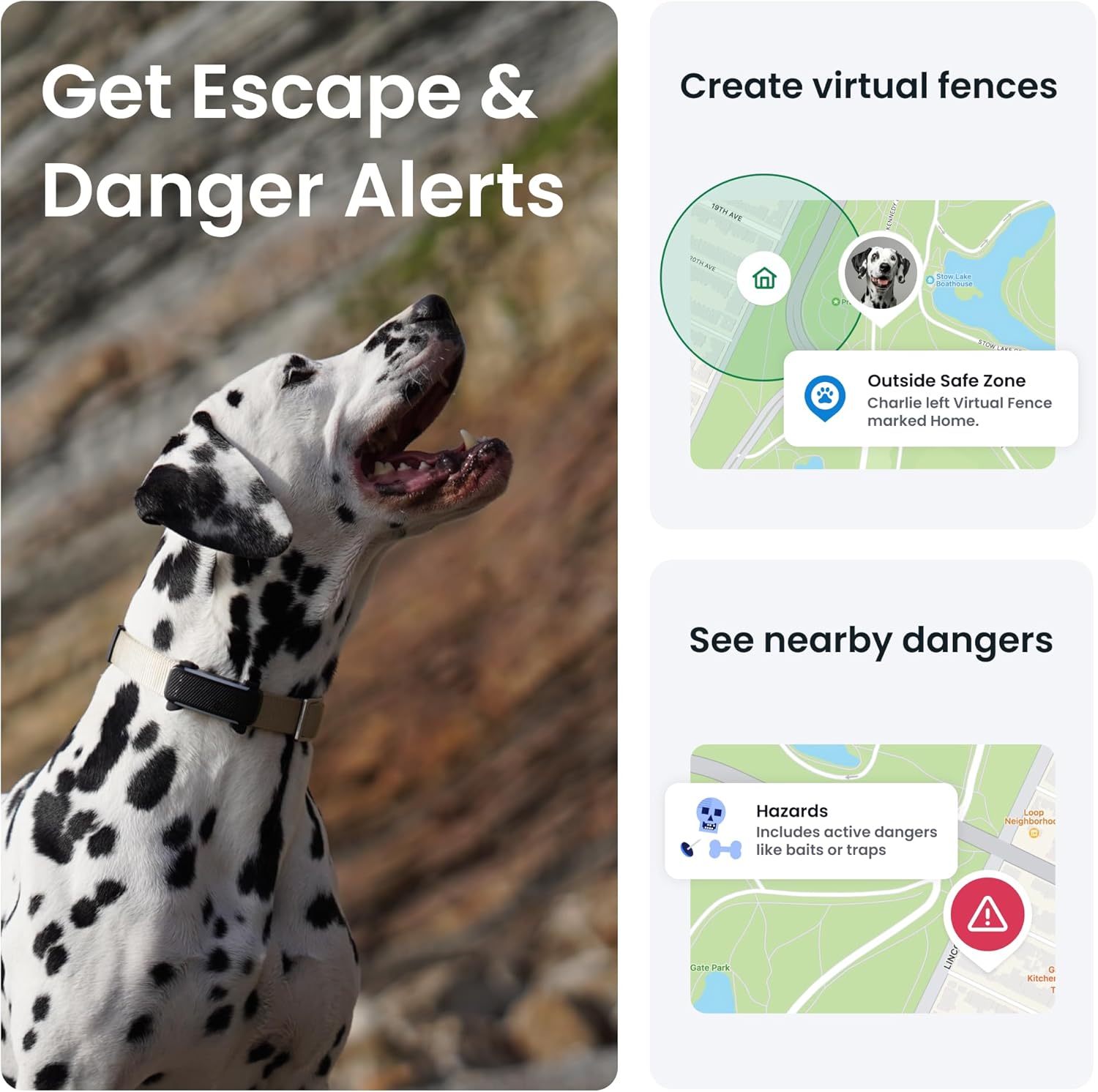 Real Time GPS Dog Tracker with Health Alerts