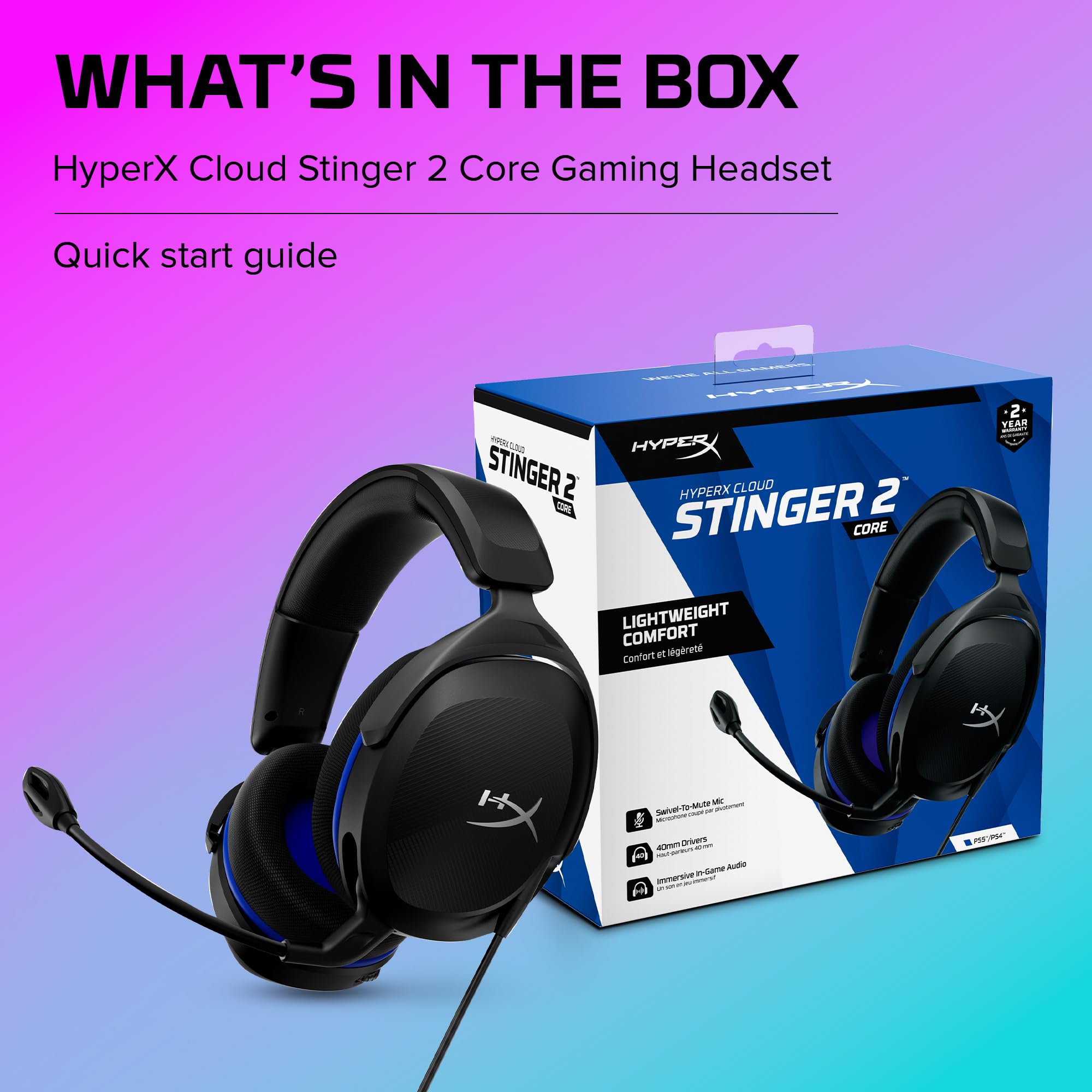 HyperX Cloud Stinger 2 Core Gaming Headset for PlayStation