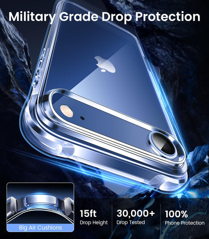 Mkeke Clear Case for iPhone 17 Pro Max Shockproof Bumper