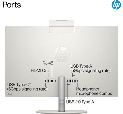 HP 24 Inch All In One PC Ryzen 5 7520U 8GB 256GB Windows 11