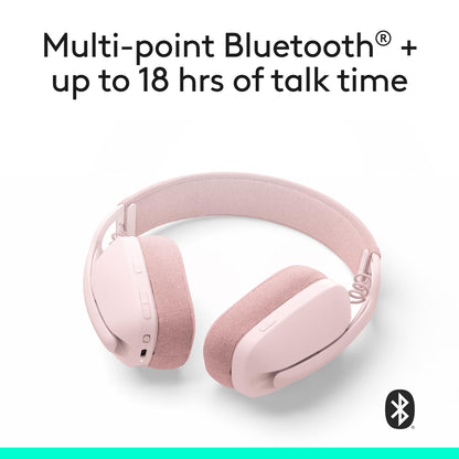Logitech Zone Vibe 100 Wireless Headphones with Noise Canceling Microphone