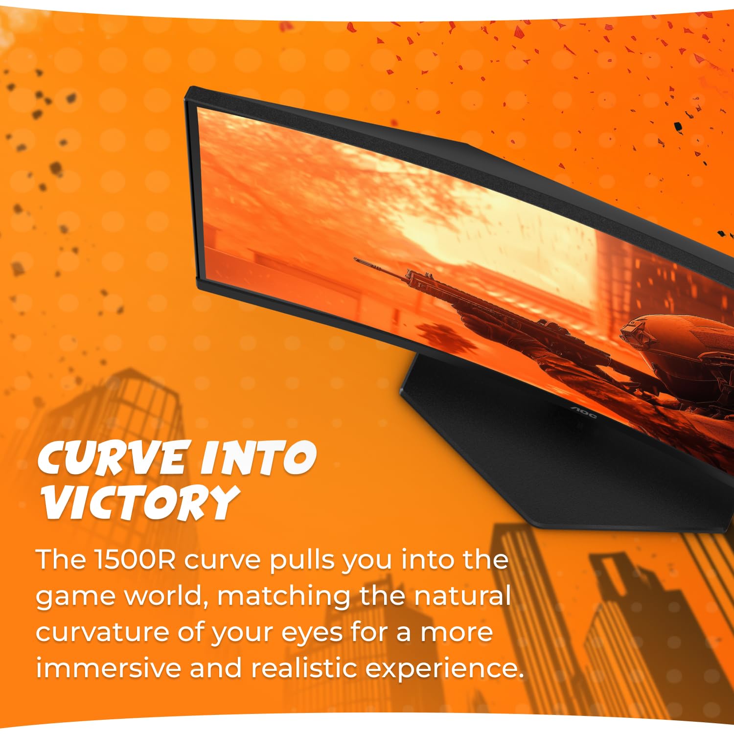 AOC 27 Inch Curved Gaming Monitor with 240Hz Refresh Rate