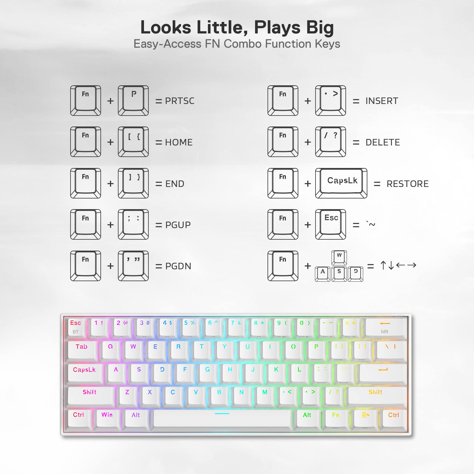 Redragon K530 Pro Wireless RGB Mechanical Keyboard