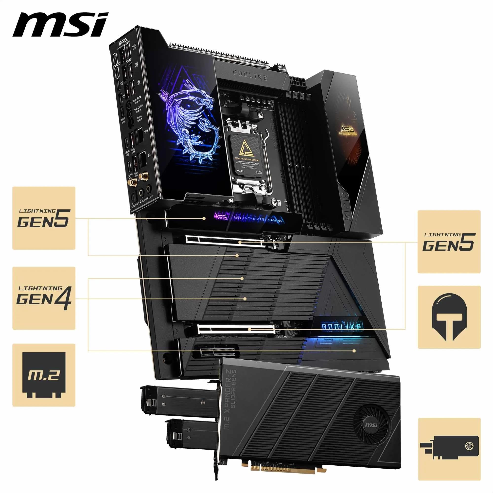 MSI MAG X870 Tomahawk WiFi Gaming Motherboard for AMD Ryzen