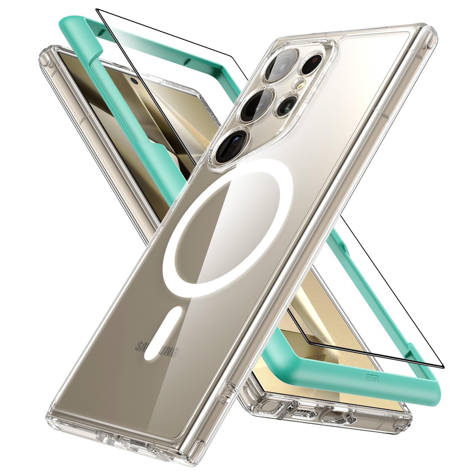 ESR Clear Black Case for Samsung Galaxy S25 Ultra
