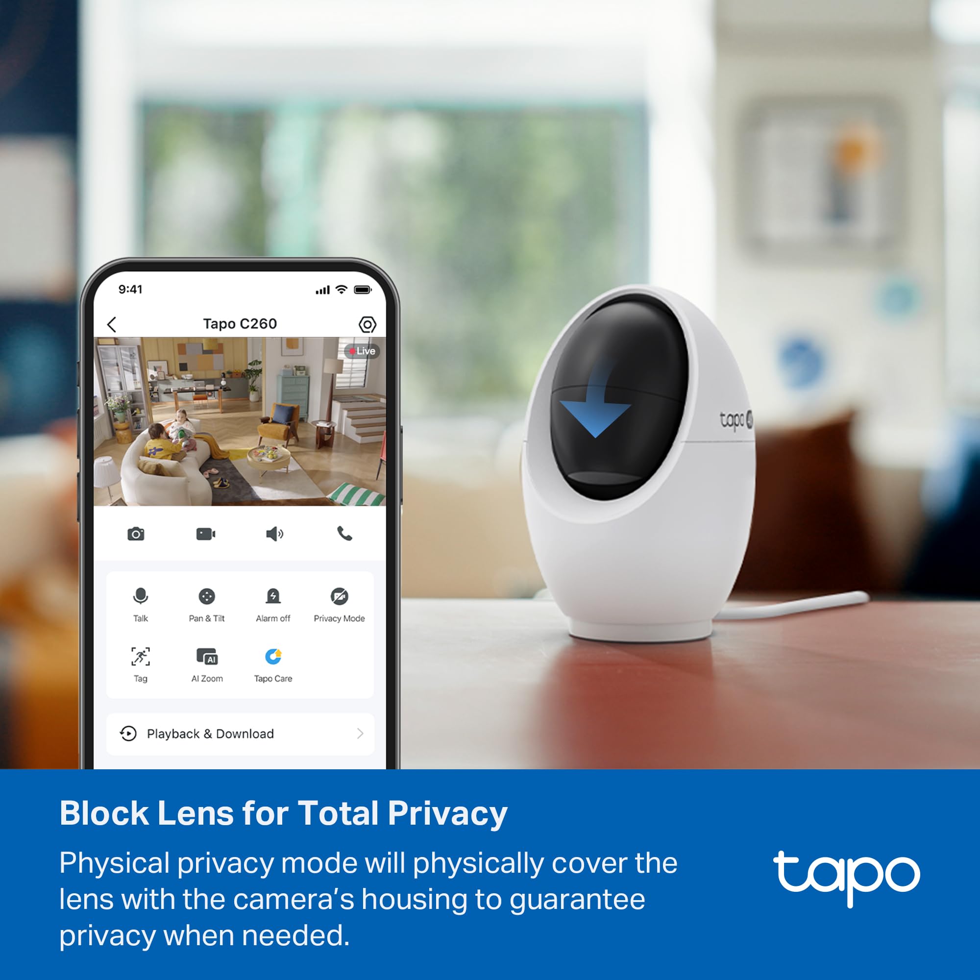 TP-Link Tapo 2K QHD Pan Tilt Security Camera