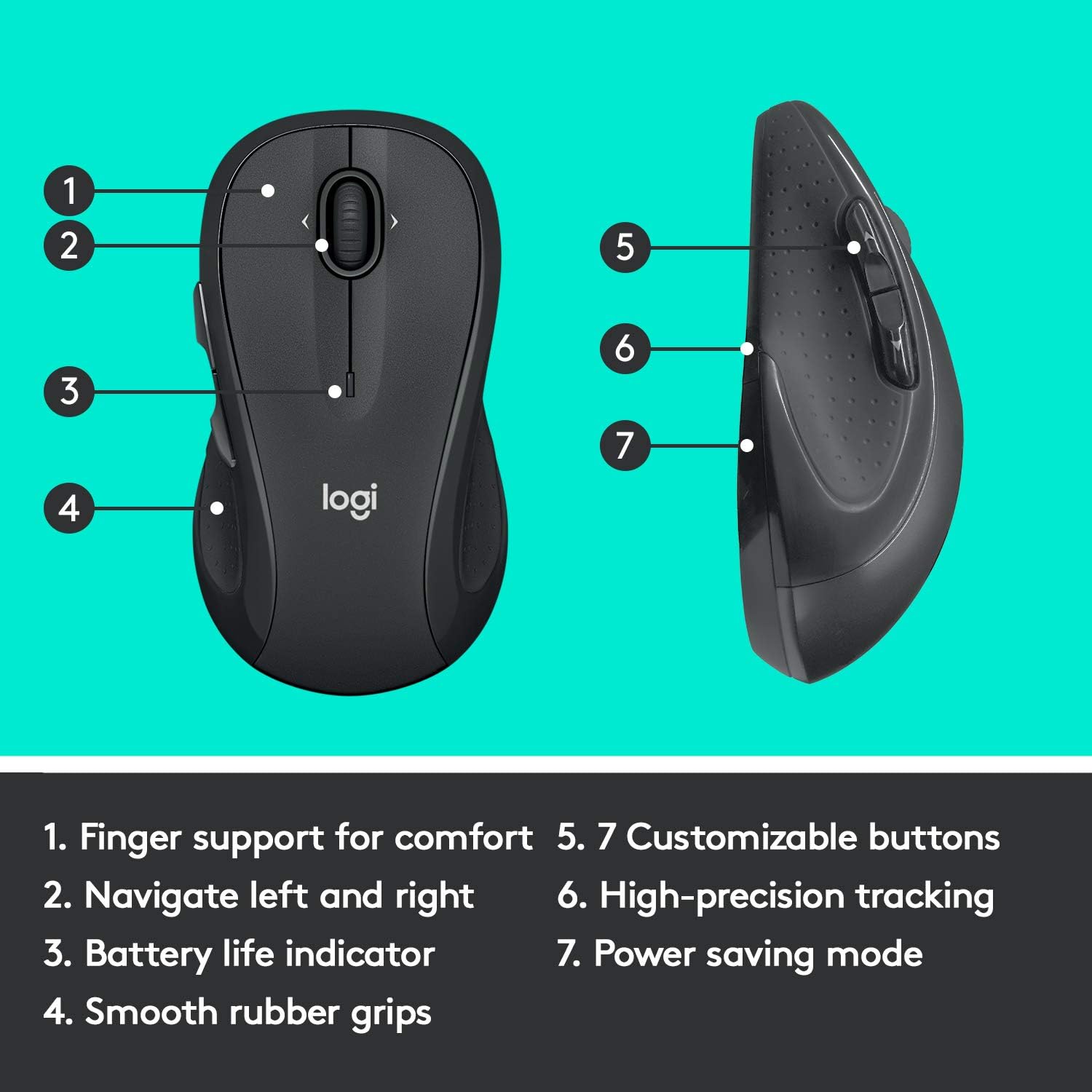 Logitech M510 Wireless Mouse for Comfort and Control