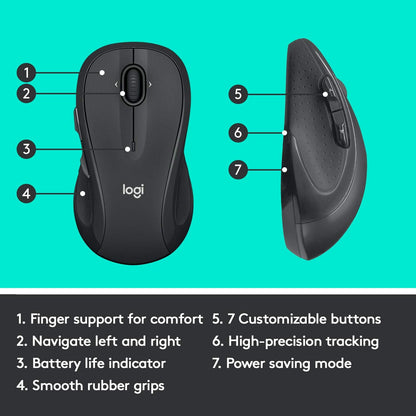 Logitech M510 Wireless Mouse for Comfort and Control