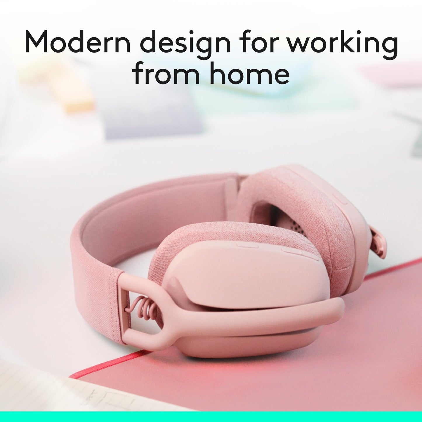 Logitech Zone Vibe 100 Wireless Headphones with Noise Canceling Microphone