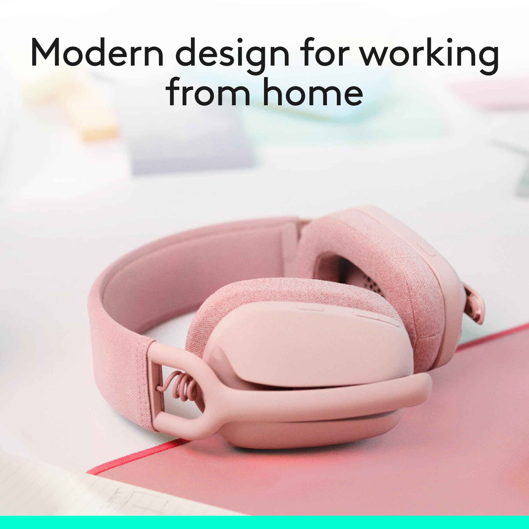 Logitech Zone Vibe 100 Wireless Headphones with Noise Canceling Microphone