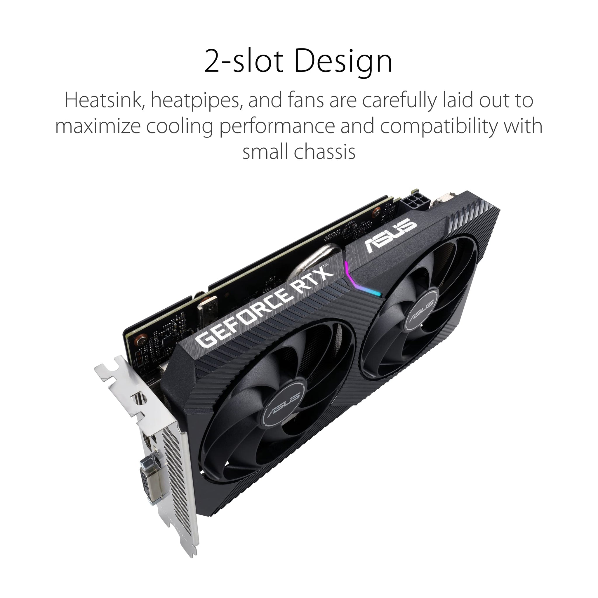 ASUS Dual GeForce RTX 3050 Gaming Graphics Card with Advanced Cooling