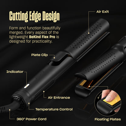 2 in 1 Hair Straightener and Curler for Effortless Styling