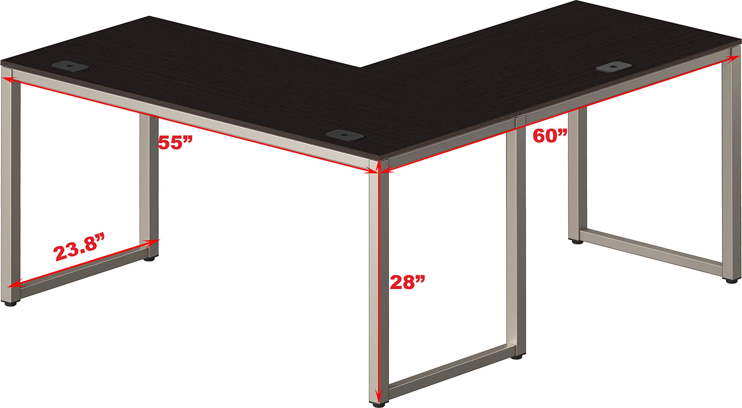Commercial-Grade L-Shape Corner Desk for Efficient Workspaces