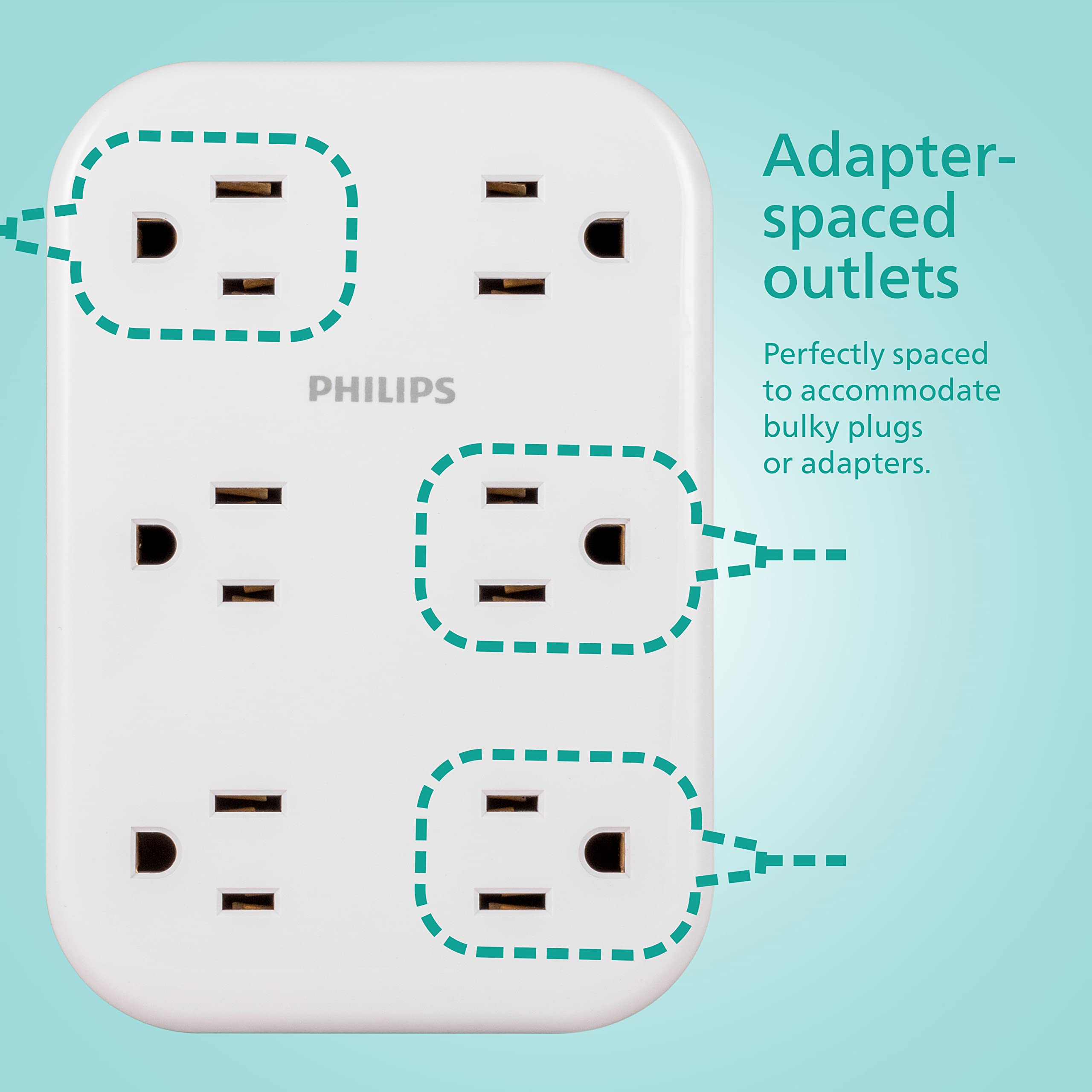Philips EZFit 3 Outlet Surge Tap With USB Charging Now
