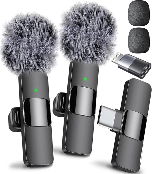 Mini Mic Pro Wireless Microphone For iPhone Android USBC