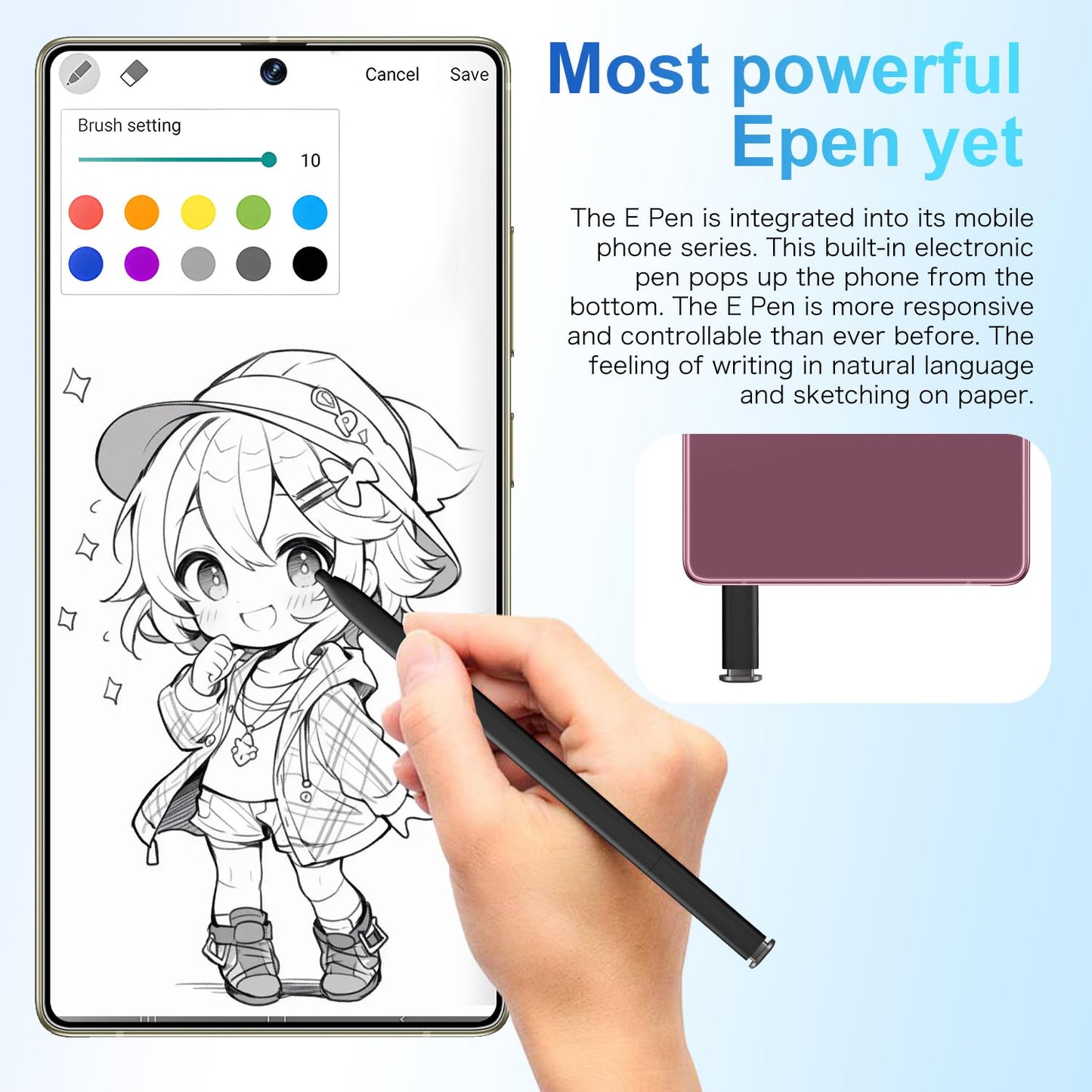 MMY I25 Ultra Unlocked Phone Built In Pen 6.99in 16GB 512GB Android 14 5G Green