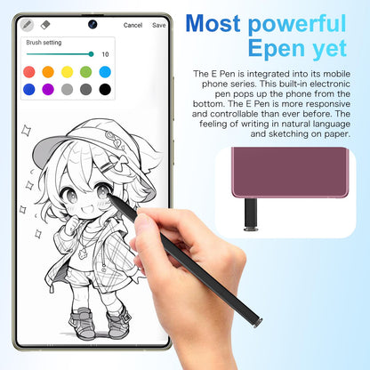 MMY I25 Ultra Unlocked Phone Built In Pen 6.99in 16GB 512GB Android 14 5G Green