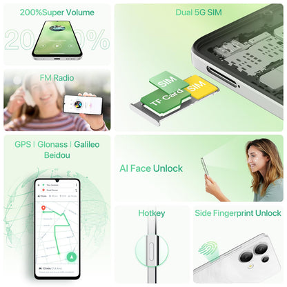 UMIDIGI G9 5G Android 14 Phone 12GB RAM 128GB ROM 50MP Camera 6.75 Inch 90Hz