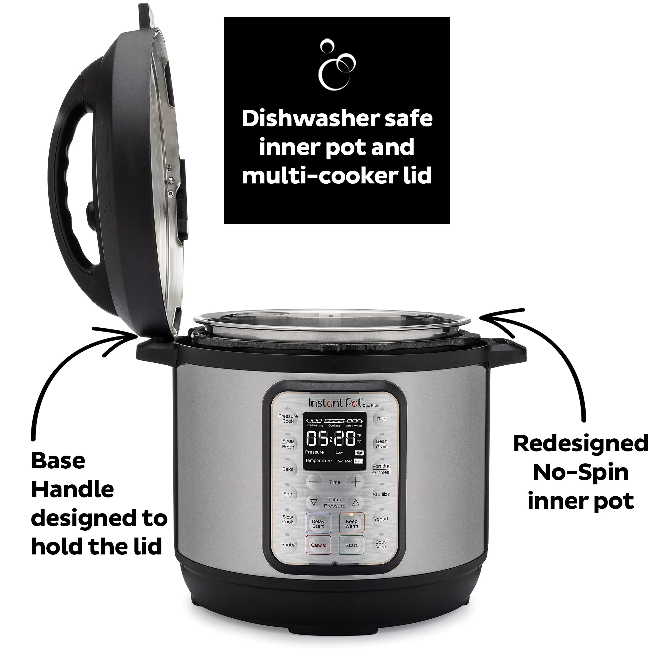 Instant Pot Duo Plus 9-in-1 Multicooker with Recipes