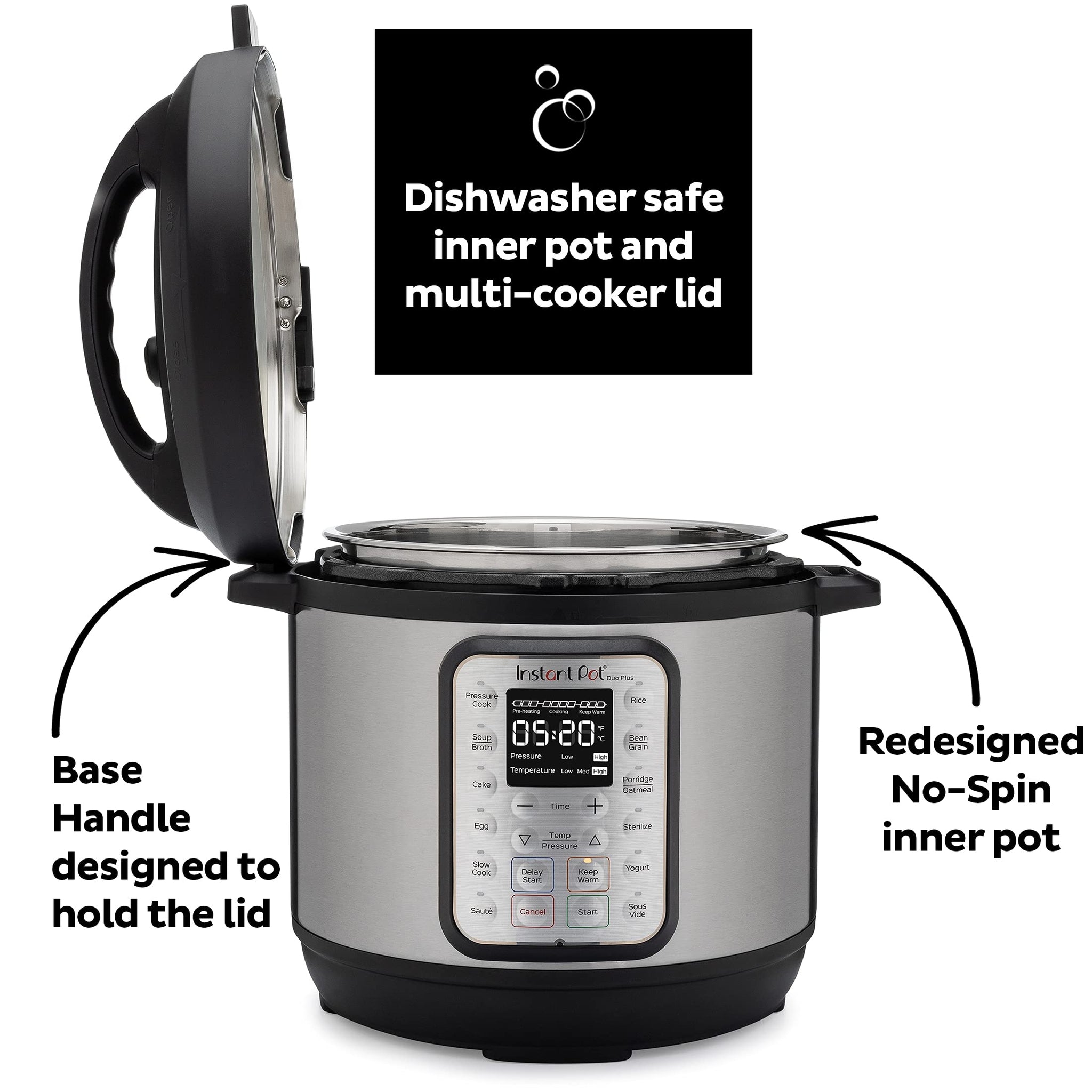 Instant Pot Duo Plus 9-in-1 Multicooker with Recipes