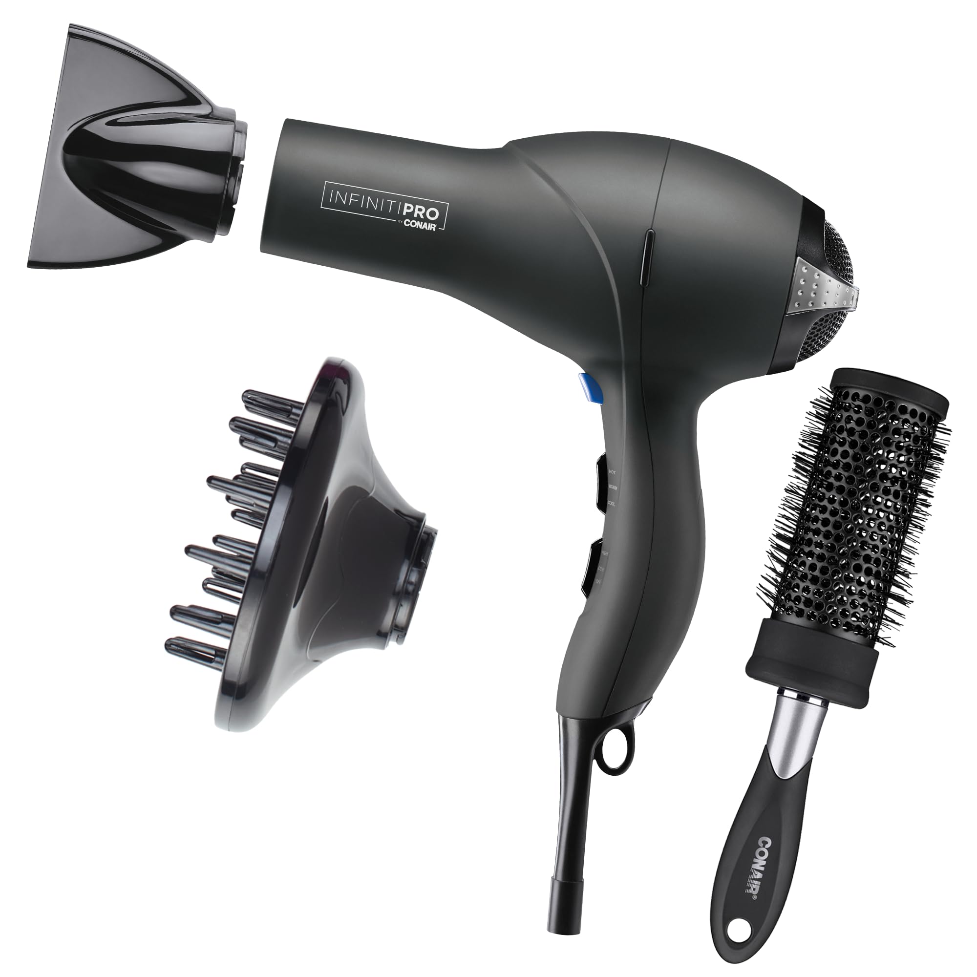 InfinitiPRO Hair Dryer With Diffuser For Faster Drying