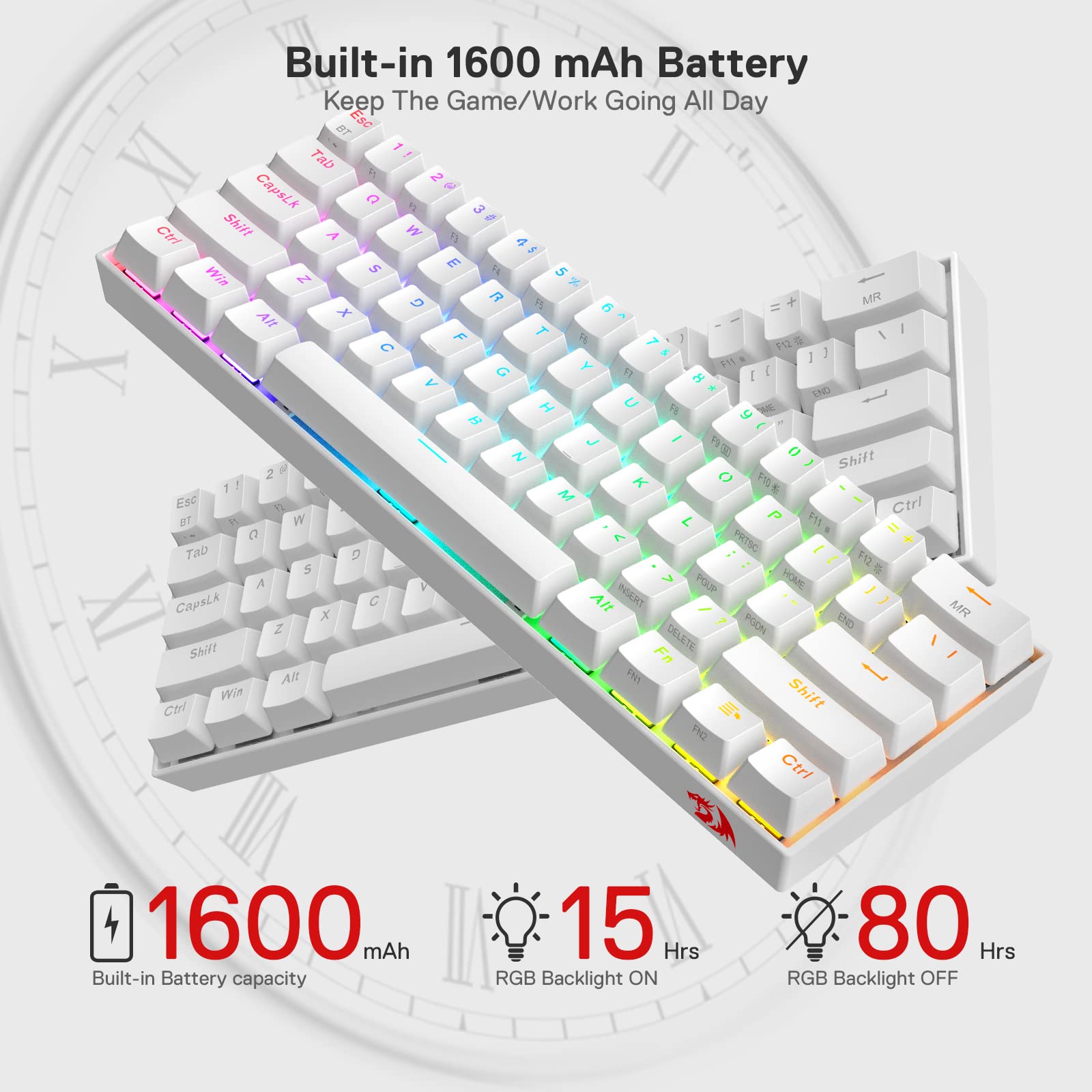 Redragon K530 Pro Wireless RGB Mechanical Keyboard