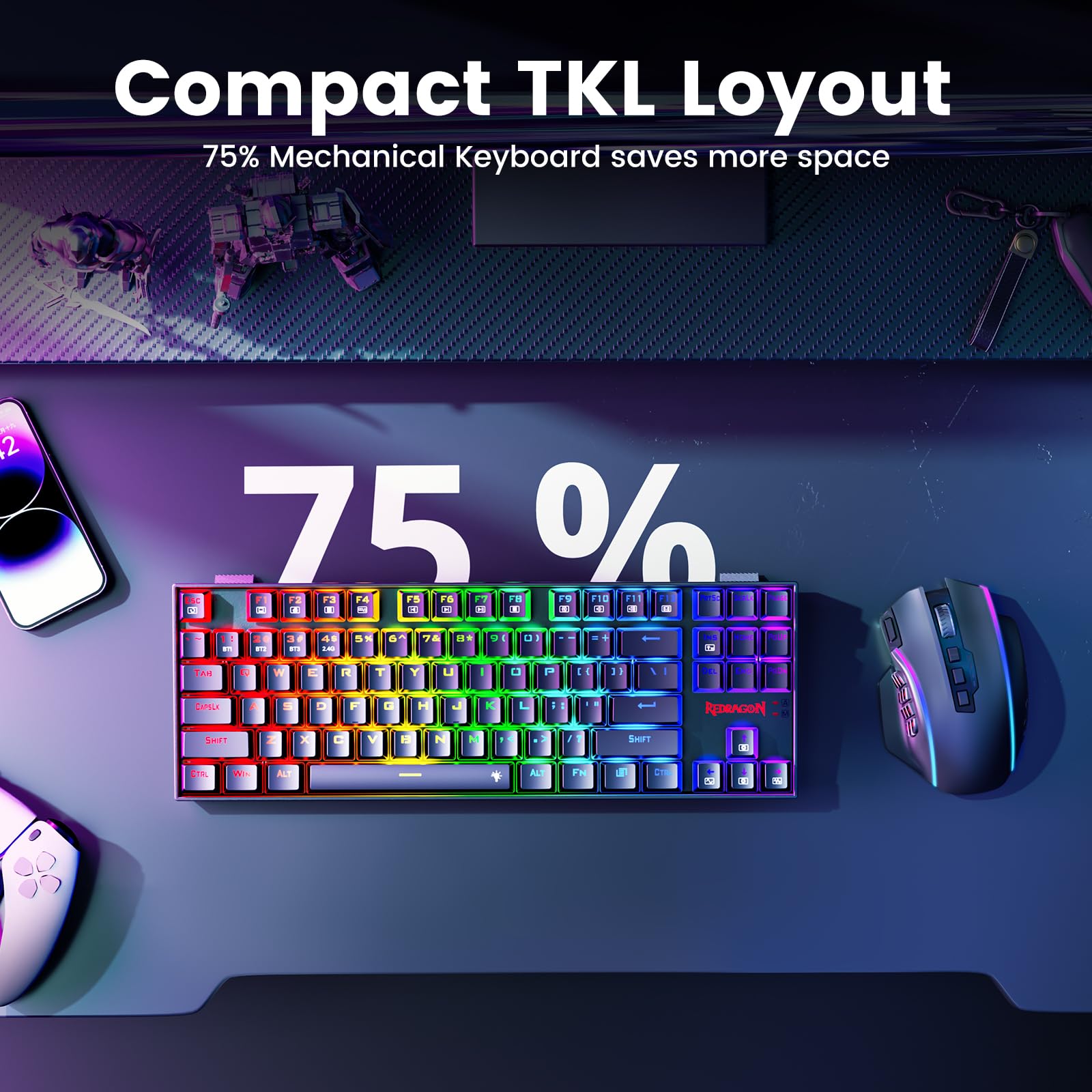 Redragon K552 Mechanical Gaming Keyboard with Red Switches