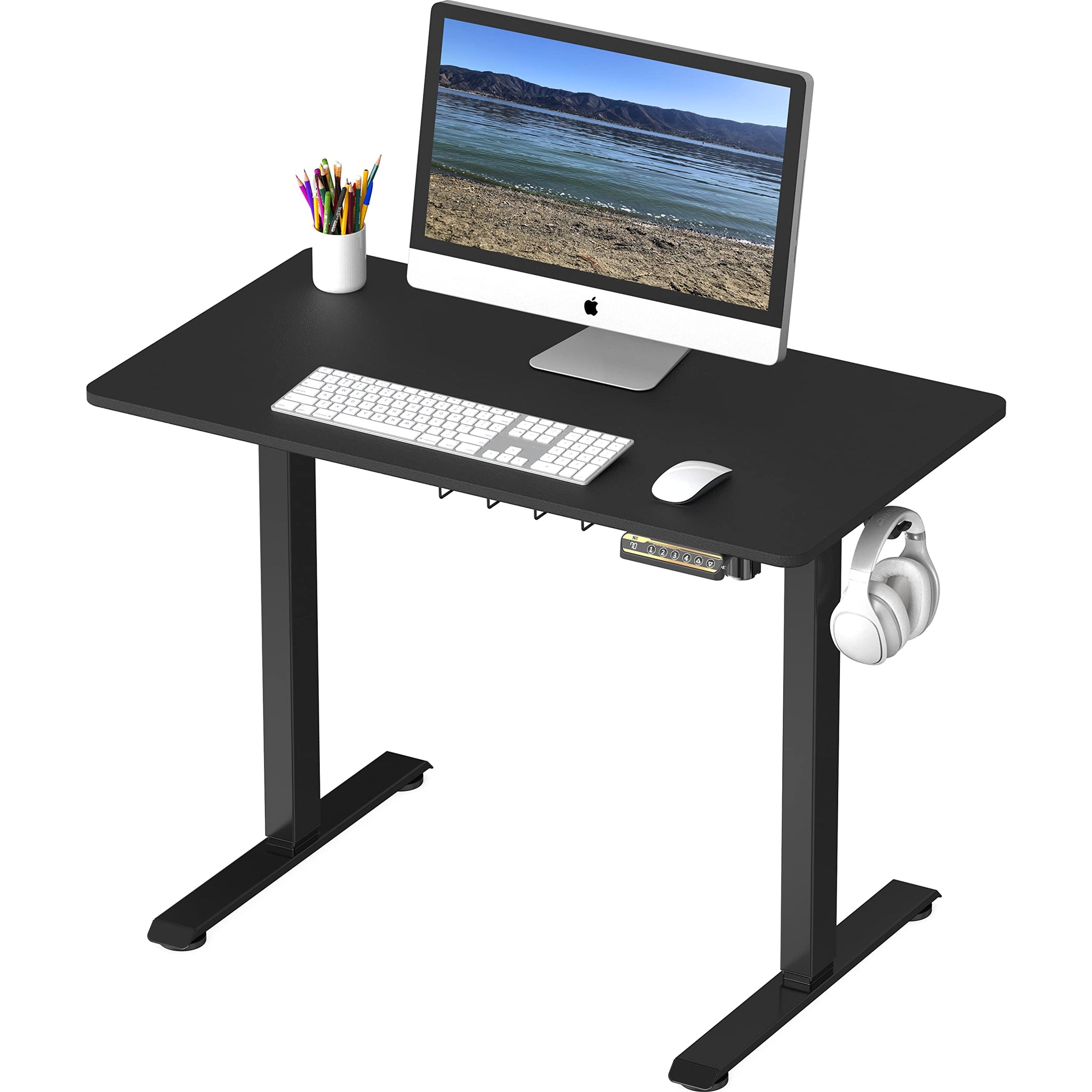 Electric Height Adjustable Desk with Cable Management