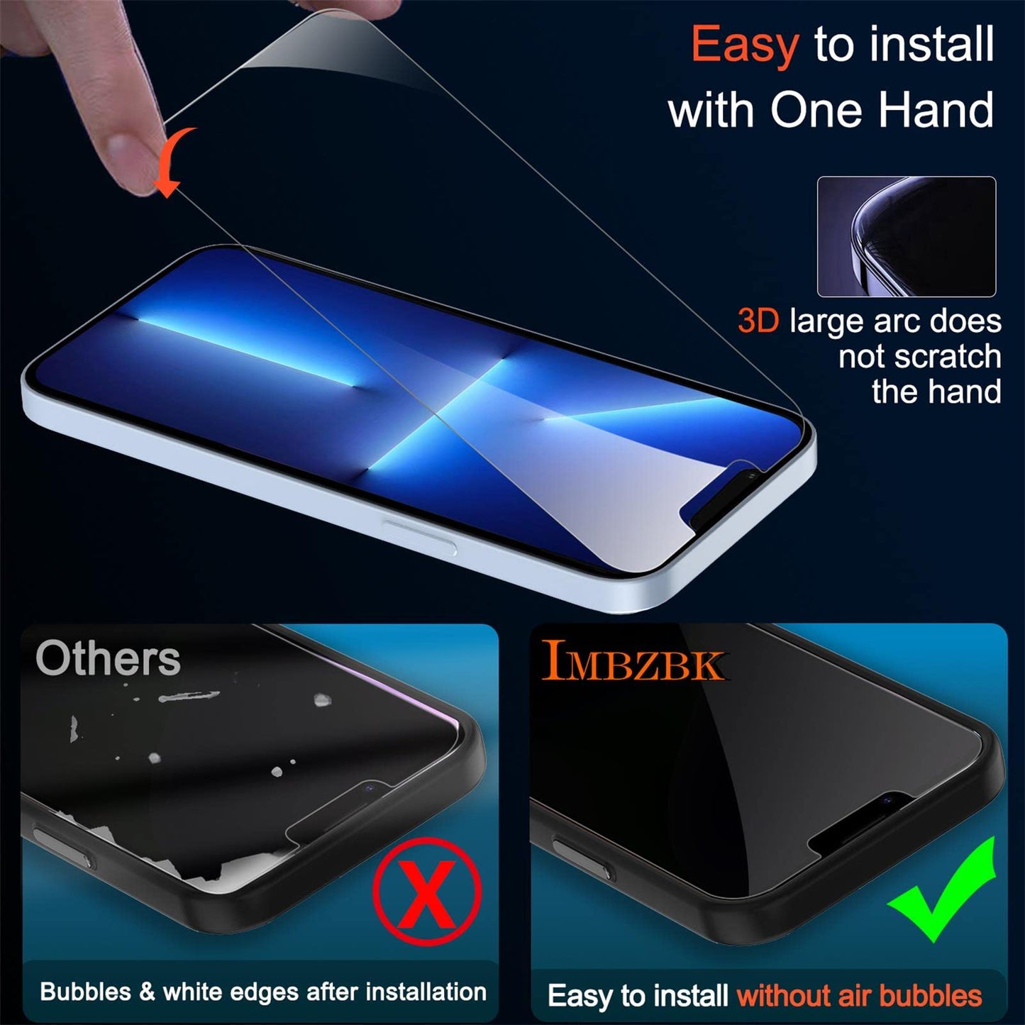 IMBZBK Privacy Screen Protector For IPhone 17 Pro Max 3 Pack
