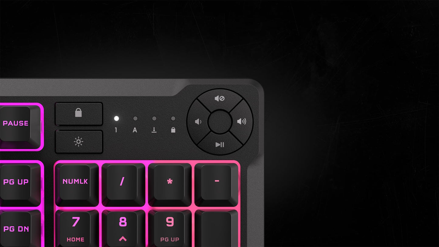 Corsair K55 RGB Pro Gaming Keyboard with Macro Keys