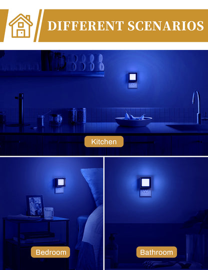 DORESshop LED Night Light 2 Pack Dusk to Dawn Dimmable