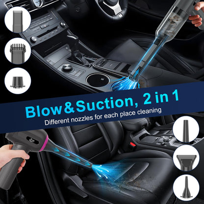 KMM Handheld Car Vacuum Cleaner 9000Pa 120W LED Light