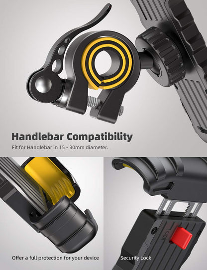 Lamicall Bike Phone Holder for Motorcycle Handlebar Clamp